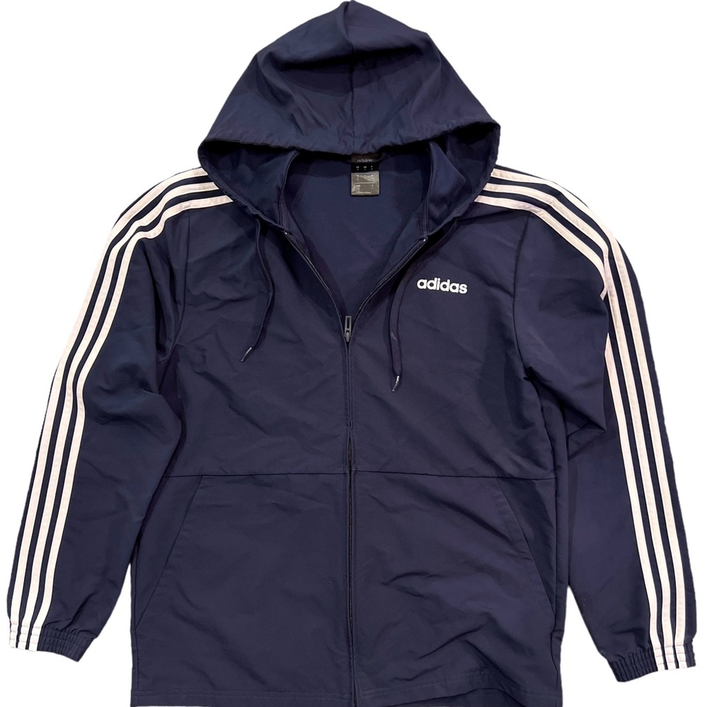 Men’s Adidas Essentials 3-striped Woven Windbreaker